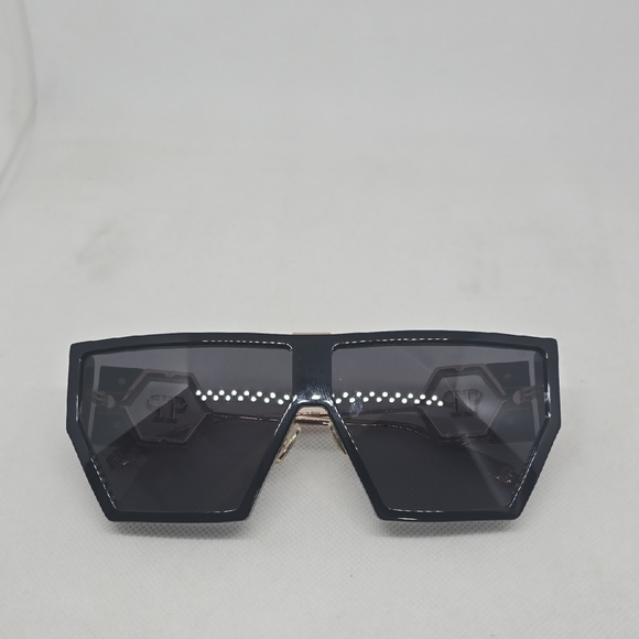 PHILIPP PLEIN Black Geometric Sunglasses - Picture 6 of 7